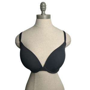 Skims Kim Kardashian Fits Everybody Push-Up Bra in Onyx Black Size 34DDD